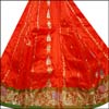 Designer Orange Pattu Parikine SSV-21 - Click here to View more details about this Product